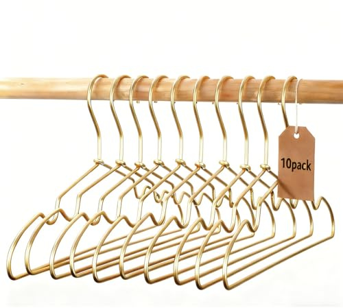 koobay 12,6 antideslizante perchas de alambre recubierto de oro niños Kids ropa traje