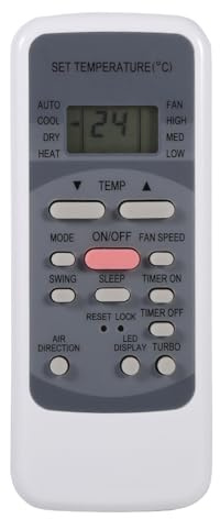 Haosie Telecomando Universale per Condizionatore - Compatibile con R51/E, R51/CE, R51M/CE, R51D/E, R51M/BGE