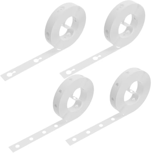 Striscia di Decorazione, 4 Rotoli Arco di Palloncini Ghirlanda Striscia Kit, 5m Balloon Strip Doppio e Singolo Fori, Nastro per Palloncini, per Feste, Matrimoni, Festa di Natale, Compleanni