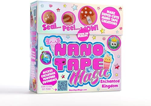 Nano Tape Magic Enchanted Kingdom Kit - Arts and Crafts Toys for Children - Nano Tape Bubbles Set - Birthday Presents for Girls - Kawaii Art Project for Kids - Complete Beginners Set