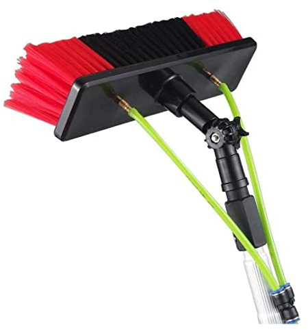ZHANGGL Brosse télescopique pour Nettoyeur de vitres, raclette pour vitres, raclette de Douche 2 en 1 avec rallonge, équipement de Lavage télescopique, Outils de Nettoyage de VIT