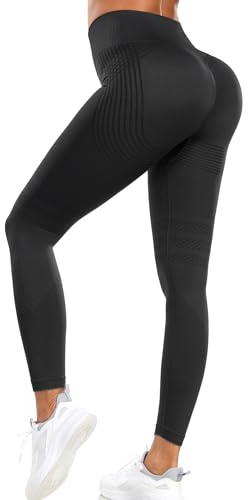 Opssaker Leggings Cellulite 3D - Taille Haute Scrunch Legging de Sport Femme Push Up Pantalon Fitness Butt Lift