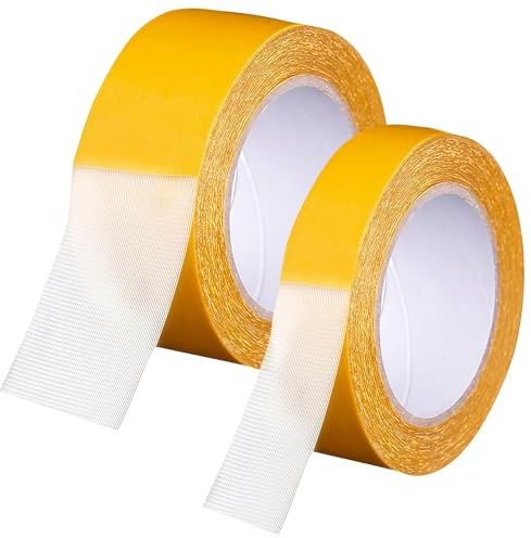 Zuuyye - Nastro Adesivo Doppia Faccia per Tessuti, 3 Rotoli di Nastro per orli (2x10mm + 1x20mm, 20m l'uno), Nastro di Moda per Orlare Senza Cucire, incollare e modificare Abiti, Tende