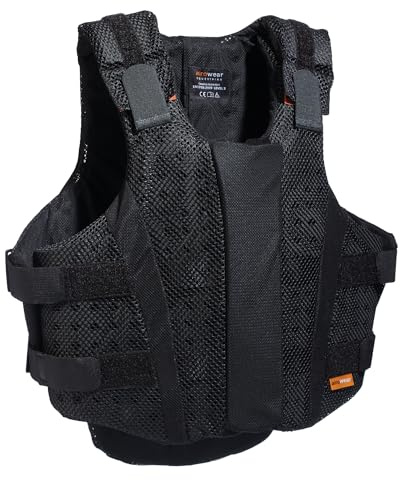 Airowear - AirMesh II - Mens Padded Body Protector - Black - M2 - Regular Back Length - Highly Ventilated - Ultimate Comfort & Safety - Horse Riding Body Protector - Adult Protective Equestrian Gear