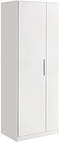 Rauch Möbel Minosa, Drehtürenschrank, Kleiderschrank, Schrank, 2-türig, Farbe Alpinweiß, 69x197x54cm