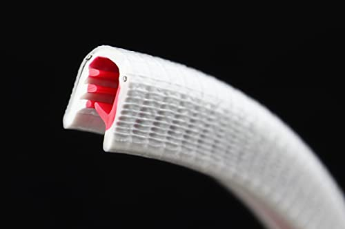 KS3-6W Kantenschutzprofil von SMI-Kantenschutzprofi - PVC Gummi Klemmprofil - Stahleinlage - Kantenschutz - Weiß - einfache Montage, selbstklemmend ohne Kleber Klemmber. 3-6 mm (3 m, Weiß)
