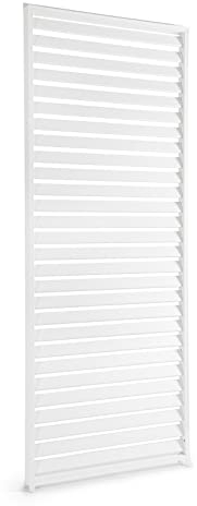Decor Space Seitliche Sonnenblende für Pergola, Bioklimatik, mit Aluminiumrahmen (93 x H 238 cm, weiß)