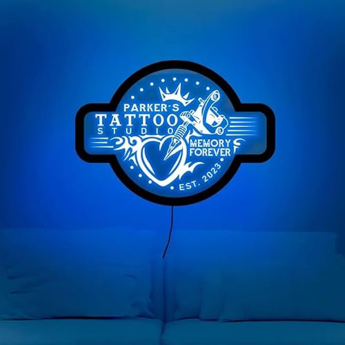 Custom Tattoo Studio Neon Sign, Tattoo Studio LED Wall Decor, Tattoo Studio Neon Wall Art, Tattoo Studio Window Decal, Tattoo Salon LED Sign