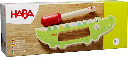 HABA Guiro 2010994001 - Juguete Musical de Madera Montessori para niños a Partir de 2 años, fácil de Tocar
