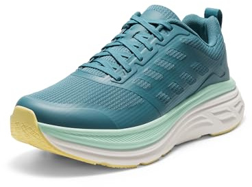 NORTIV 8 Men's Road Running Shoes Trainers Walking Shoes Active Float Athletic Gym Workout Jogging Comfortable Trainers Sneakers,Size 6.5,Blue Green,SNWS245M