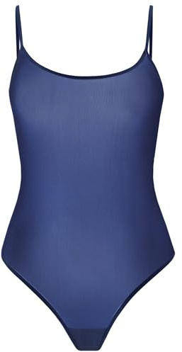 Teyli Långärmad Dambody Bodysuit med Mesh för Kvinnor, Elegant Body med Bekväm Passform och Mjukt Material för Dagligt Bruk