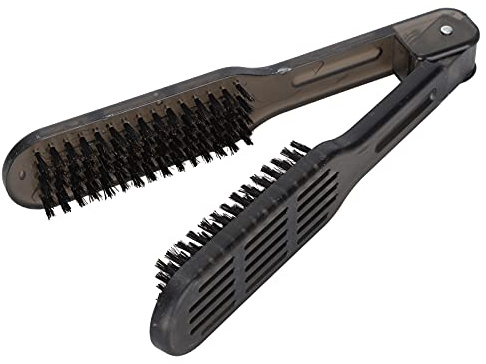 YHair - Cepillo alisador Bruusat antiestático de 23 x 5 x 4, cepillo alisador de pelo de doble cara, antiestático, cepillo para alisar el cabello, peine para planchar, peine alisador de cabello