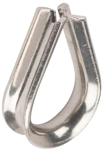 cyclingcolors 1x Cosse Coeur Câble en Acier Inoxydable A4 Manchon de Serrage Serre-Câble Protection Fixation Corde Gréement Nautique Marine Bâtiment, 12mm