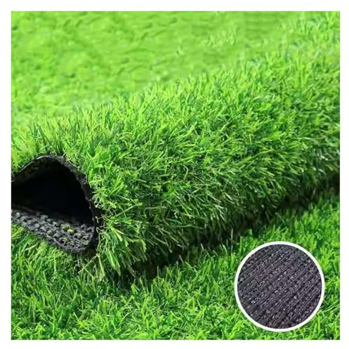 Faux Gazon Exterieur Gazon Artificiel Texture Douce, Densité Élevée Simulation Naturelle pour Terrasse, Balcon, Extérieur(1x6m/3.28x19.68ft)
