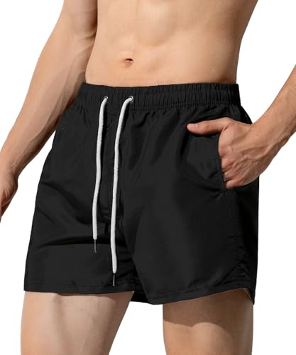 Arjen Kroos Short de Bain Homme Séchage Rapide avec Doublure en Filet | Maillot de Bain Piscine avec Poche et Cordon Réglable, Respirant et Confortable pour Surf Plage Natation Vacances Estivales
