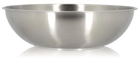 MENASTYL - Wok inox 18/10 amovible 28 cm Iris Inox sans PFAS - Tous feux dont induction, four, réfrigérateur et lave-vaisselle - Empilables et résistantes - Acier inoxydable