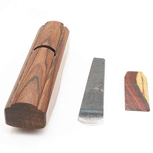 Attrezzo Manuale Per Pialla in Legno,Piano in Blocchi Di Legno,Attrezzo Per Bordi Smussato Piano Per Lavorazione Del Legno,Pialla in Legno Per Artigiano Da 25Mm Con Lama Per Pialla,Arrotondare Angoli