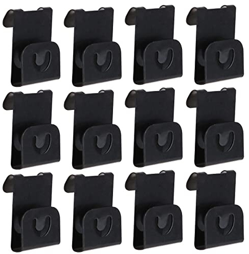 Be In Your Mind 100pcs Crochets Cadre Photo en Métal Crochets de Suspension S Forme Clips de Suspension pour 2mm 3mm Épais Conseil Photo Carte Postale Scrapbooks, Noir