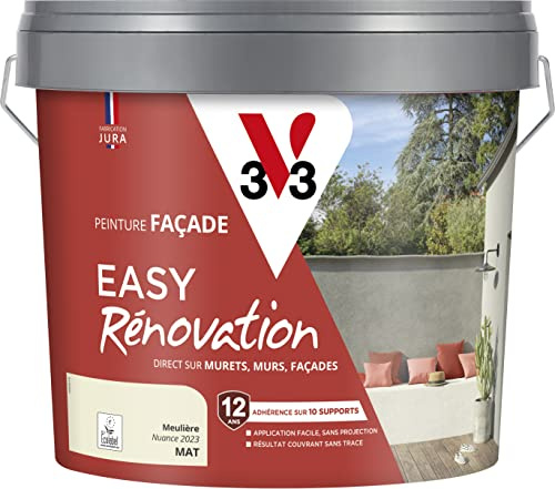 V33 Peinture pour façade - Easy Rénovation - Meulière 10L