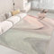 Cinknots Teppich Wohnzimmer Kurzflor Pflegeleicht,Anti-Rutsch Rückseite,Moderne Vielfarbiges Design,Passend für Wohnzimmer,Schlafzimmer,Grau/Pink,200 x 250 cm