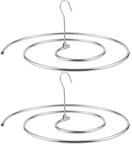 MAGICLULU 2 Estantes De Secado De Colchas En Espiral Que Ahorran Espacio para Perchas De Ropa Voluminosas