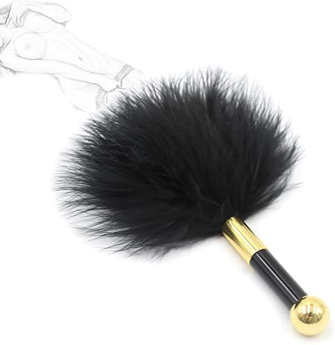 Plume de luxe chatouilleur SM fouet sexe érotique flogger amour plume clitoris fouet avec poignée en acrylique BDSM bondage fessée slapper paddle lit contraintes flirt jouet sexuel pour couples adulte