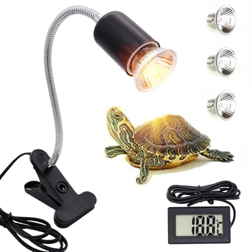 SKIKHN Lampe Chauffante Tortue, Lampe Tortue Terrestre, Lampe Chauffante Terrarium avec 25W 50W 70W Reptiles Lampe, Lampi Chauffanti Tortue Terrestre pour Reptiles, Amphibiens, Tortues, Serpents