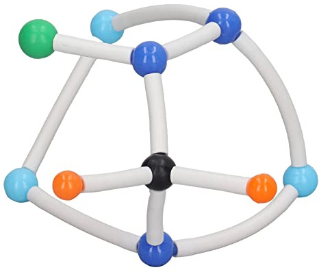 lyrlody Kit de Modèle Molécule, Kit Moléculaire Ensemble de Modèles Chimiques avec Structures 3D, pour les élèves Enseignants et Laboratoire, y Compris la Boîte de Stockage