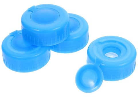 PERSELOSO 4 piezas Tapas Roscadas para Garrafas de Agua Tapones de Repuesto Resistentes para Botellas y Dispensadores Sellado Seguro y Fácil de Apretar Compatibles con Envases de Agua y