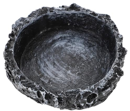 NUOBESTY Bol Alimentation pour Reptiles Résine Naturelle Gamelle Eau et Nourriture pour Tortues Lézards et Caméléons Plateau de Stockage Pratique et Facile à Nettoyer pour Enclos Tortue et