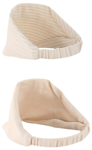 VALICLUD Lot de 2 Foulards Coupe-vent en Pur Coton Élastique, Chaud et Respirant, pour Femmes Enceintes Post-partum, Bandeaux Confortables Automne-hiver, Protection Style Aléatoire
