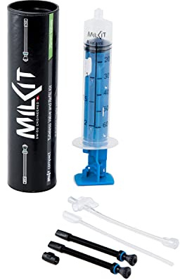 milKit Tubeless Kit COMPACT - Injektor Werkzeug - Dichtmilch Tubeless Montage Set mit Spritze - Dichtmilch Tubeless Spritzensystem (75 mm)