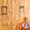 2MX2M Curtain Lights Mains Powered, Window Curtain Light Backdrop Indoor Fairy Lights Plug in for Room, Linkable,204 LED,Remote,Waterproof for Wall Gazebo Xmas(Warm White)