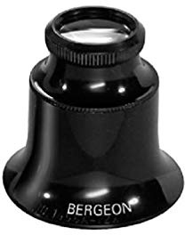 Bergeon 1458-A-15 Watchmakers Double Lens Eyeglass Loupe 15x Magnification