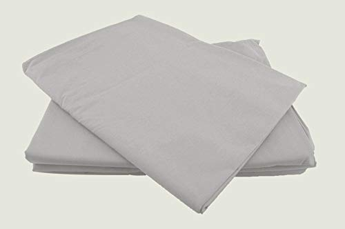 Betttücher ohne Gummizug Baumwolle viele Farben und Größen Bettlaken Betttuch Haustuch (210x240cm, grau)