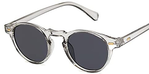 hdsrf Gafas de Sol clásicas Vintage para Mujer, Redondas, con Ojo de Gato, Estilo Retro para Mujer, con Montura pequeña