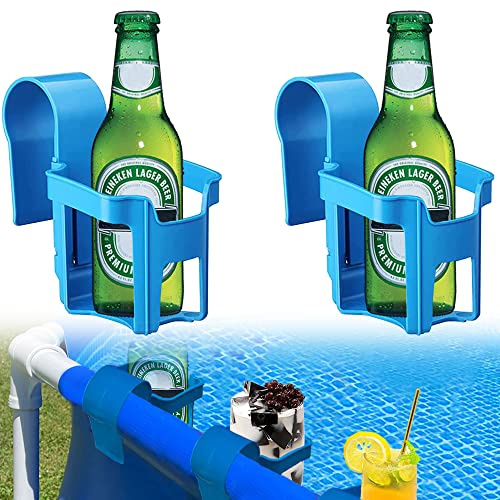 Getränkehalter, Poolbecherhalter aus Kunststoff, Whirlpool, Poolside Getränkehalter, Bierboxkühler, Poolzubehör (2 Stück)