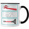 Trendation - Klempner Tasse Geschenk Handwerker Geschenkidee für Männer Handwer Sanitär Installateur (Schwarz)
