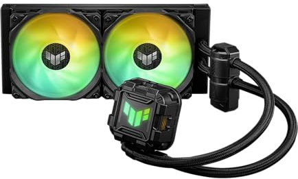 ASUS TUF Gaming LC II 240 ARGB - Sistema de refrigeración líquida (Aura Sync y dos ventiladores de radiador TUF Gaming ARGB de 120 mm)