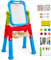 VEVOR Cavalletto da Disegno per Bambini 2 in 1 a Doppia Faccia con Lavagna Magnetica e Lavagna, Tavolo da Disegno Rimovibile Regolabile e Girevole con Accessori per Dipingere per Ragazzi e Ragazze