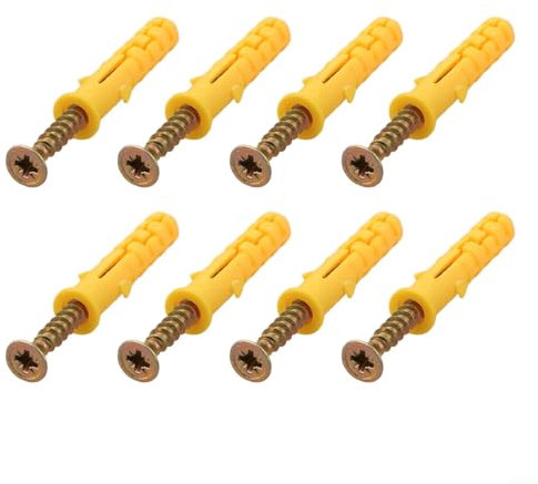 Kit di tasselli e viti da parete, 50 pezzi, elementi di fissaggio in acciaio inox per progetti di cartongesso (M8 x 40)