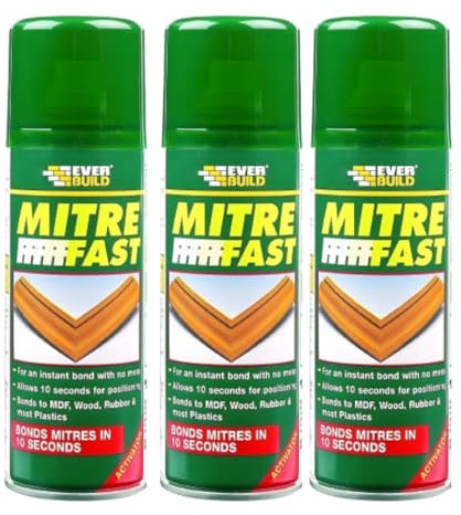 3x Everbuild Mitre Fast 200ml Superglue Activator