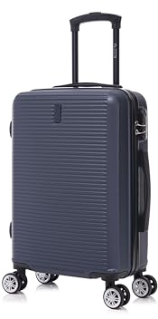 CELIMS - Valise Cabine 55x35x25 Rigide ABS Légère | Bagages Cabine Avion Enfant et Adulte pour Week-End et Déplacements d’Affaires | Bleu Marine
