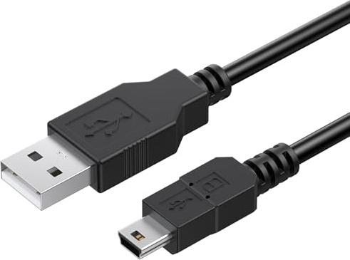 Mugust Cable USB A a Mini USB 2.0,480 Mbps Velocidad de Transferencia,Cable Tipo A a Mini-USB(1.8m)