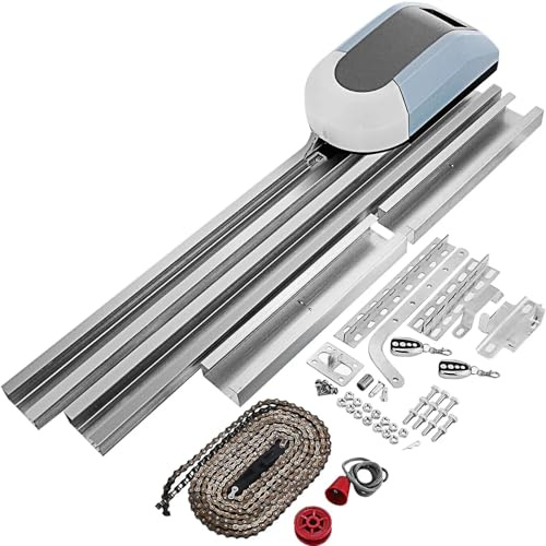 Furvveerr Automatisk garageportöppnare, sektionsmotor stigande garage automatisk garageport motorer nominell belastning 800N drift för garageport hastighet 120 mm/s