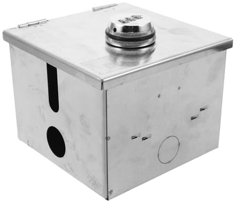 POPETPOP Boîtier de Prise Électrique Mural Acier Inoxydable Étanche Antipoussière et Verrouillable Protection Extérieure pour Prises et Interrupteurs