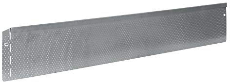 bellissa Rasenkante aus Metall mit Noppen-Struktur - 99687 - Stahlblech feuerverzinkt, silberfarbig - 118 x 13 cm, Nutzlänge 1,15 m - Mit patentierter Verbindungstechnik