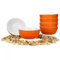 Van Well Lot de 6 bols à céréales, Salade Série Vario Porcelaine – Couleur au choix Orange