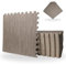 32 Piece Grey Wood Effect EVA Foam Floor Protective Floor Tiles / Mats 60x60cm Each Set For Gyms, Kitchens, Garages, Camping, Kids Play Matting, Floor Mats Set Covers 11.52 sqm (124 sq ft)
