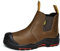 Safetoe M-8025NBO - Stivali antinfortunistici da uomo, larghi, aderenti, con punta in composito, antistatici, impermeabili, in pelle bovina resistente, anti-chiodo, antiscivolo, suola in gomma Pu S3